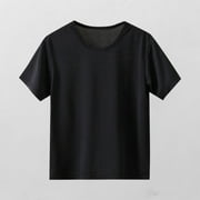 Cooling Tops for Teens Athletic Workout Size 3-16 Short Sleeve T-Shirts Toddler Boys \u0026 Girls Casual Solid Pullover Crewneck Gym Tees Shirts Clearance